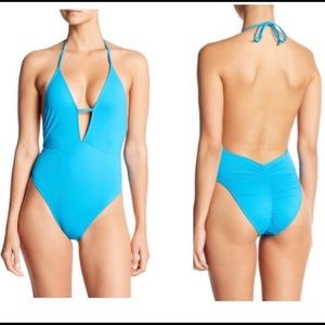 The Bikini Lab • Cinched Back One-Piece Swimsuit NWT sz M